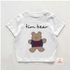 Áo thun bé trai bé gái Familylove - Áo phông trẻ em chú gấu Pooh tim bear đáng yêu chất liệu cotton 100% thoáng mát