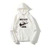 Áo hoodie nỉ cho nam form rộng Familylove – Áo mùa đông nam nữ phi hành gia Thông điệp Just do it Later