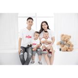 Áo gia đình cổ trụ Familylove - Đồng phục gia đình polo họa tiết chữ ETERNAL chất Da Cá cao cấp siêu mềm mịn