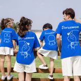 Áo Gia Đình Familylove - Mẫu Áo Đồng Phục Gia Đình Họa Tiết Doraemon,doraemi Đáng Yêu Chất Liệu Cotton 100% Co Giãn