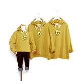 Áo Hoodie Gia Đình Familylove - Áo Hoodie Nón/Túi Quả Bơ Avocado Dễ Thương Chất Liệu Nỉ Da Cá Cao Cấp