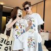 Áo gia đình Familylove - đồ gia đình họa tiết hoạt hình đáng yêu chất liệu cotton 100%