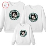 Áo Sweater Gia Đình Familylove - Mẫu Áo Sweater Family Họa Tiết Chuột Mickey Mouse Original  Chất Nỉ Da Cá Cotton 100%