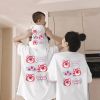 Áo gia đình Familylove - đồ gia đình họa tiết chú gấu dâu Antenty Cute chất liệu cotton 100%