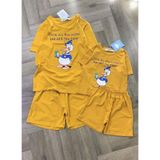 Đồ bộ mẹ và bé Vịt Donald - Thời trang Đồ đôi Familylove - Hàng chuẩn thương hiệu - Bộ bao gồm cả Quần và Áo