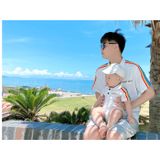 Áo Gia Đình Cổ Trụ Familylove - Đồng Phục Gia Đình Polo Có Cổ Good Luck phối sọc tay đẹp - Chất Liệu Nỉ Da Cá Cao Cấp