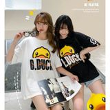 Áo thun nữ tay lỡ phông form rộng dáng Unisex - Mẫu Vịt B.Ducky Chất Cotton 100%