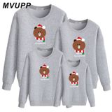 Áo Sweater Gia đình FamilyLove Cotton Nỉ da cá (Hình thật chất áo + Logo Thương hiệu) Chú Gấu Merry Chrismast