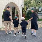 Áo gia đình Familylove - áo váy phom rộng đồ gia đình Dream 3 chất liệu cotton 100% mềm mịn form rộng