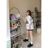 Áo thun nữ tay lỡ phông form rộng dáng Unisex - Mẫu Vịt B.Ducky Chất Cotton 100%