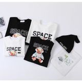 Áo Sweater Gia Đình Familylove - Áo Sweater thu đông Gấu Phi Hành Gia Space Dễ Thương Chất Liệu Nỉ Da Cá Cao Cấp
