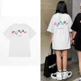 Áo thun phông nữ form rộng Familylove - Mẫu Unisex MISSOUT ColorFul Hot trend Cotton 100% cao cấp