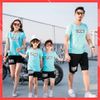 Đồ bộ gia đình Familylove - Đồ bộ gia đình in chữ Love me chất cotton 100 cao cấp màu Trắng - Xanh biển