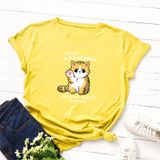 Áo thun phông nam nữ form rộng Familylove - Mẫu áo Unisex  Chú mèo in a bad mood chất Cotton 100% cao cấp