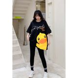 Áo Thun Nữ Tay Lỡ Phông Form Rộng Dáng Unisex - Mẫu Chú Vịt B.ducky