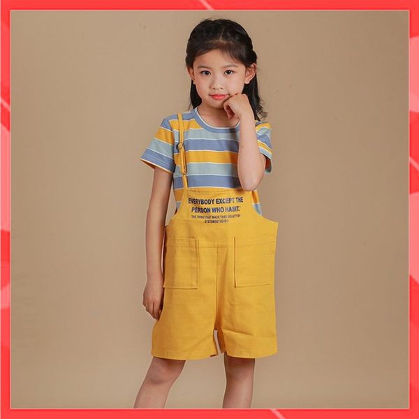 Bộ quần áo yếm cho bé gái - Vải đũi + Kaki cực xịn Size từ 9-40kg. Chuẩn shop - Logo thương hiệu