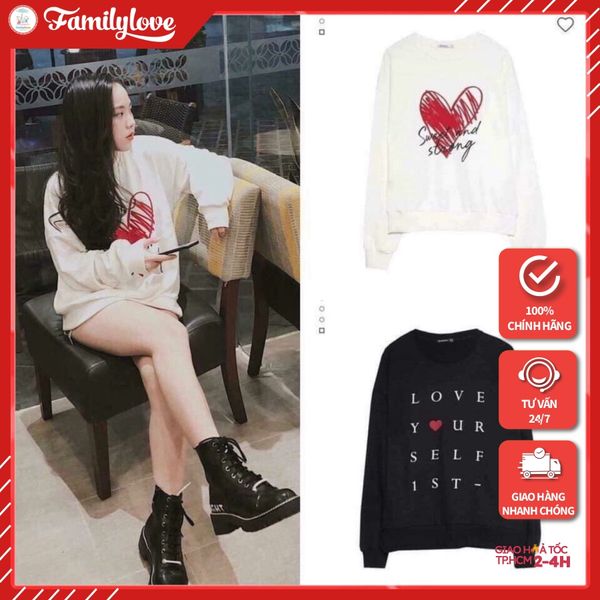 Áo Sweater thời trang nữ Sắc Thu đông Love Your Self 1st - Thời trang Familylove   Hàng chuẩn thương hiệu