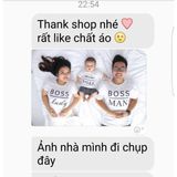 Áo Gia Đình Familylove - Mẫu áo gia đình Boss Man - Boss Lady - Mini Boss Dễ Thương Chất Liệu Cotton 100% Cao Cấp