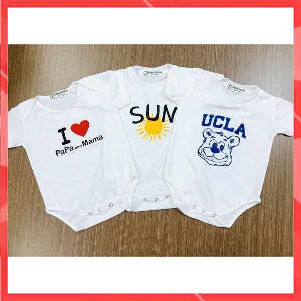 Bodysuite cho bé, áo liền quần trẻ sơ sinh  Set 3 body đẹp  Hàng thương hiệu - Cotton 100% - Mát, An toàn cho bé