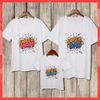 Áo gia đình Familylove - đồ gia đình  SUPER MOM, SUPER DAD AND SUPER BABY chất thun cotton 100 co giãn bốn chiều