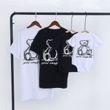 Áo gia đình Familylove - đồ gia đình Gấu in 2 mặt cực dễ thương chất liệu cotton 100% co giãn