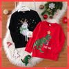 Áo Nỉ ấm mùa đông cho bé - Áo Thu đông dài tay cho bé Cotton Da cá cao cấp mẫu Noel Giáng Sinh Khủng Long và Unicorn đẹp