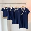 Áo Gia Đình Cổ Trụ Familylove - Đồng Phục Gia Đình Cổ Polo Logo M Chất Liệu Nỉ Da Cá Cotton 100% Co Giãn Cao Cấp
