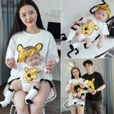Áo gia đình Familylove - đồ gia đình Gấu Pooh thun cotton 100 bốn chiều co giãn form rộng