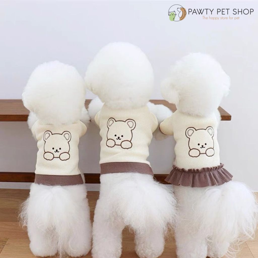 Áo váy thêu hình gấu con cho thú cưng PAWTY PET SHOP - Đồ dùng ...