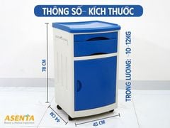 Tủ đầu giường bệnh nhân Hi-MEC HMBC-201