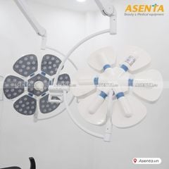 Đèn phẫu thuật treo trần 2 nhánh PETAL 6/6 cánh hoa