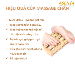 Lăn chân gỗ có núm