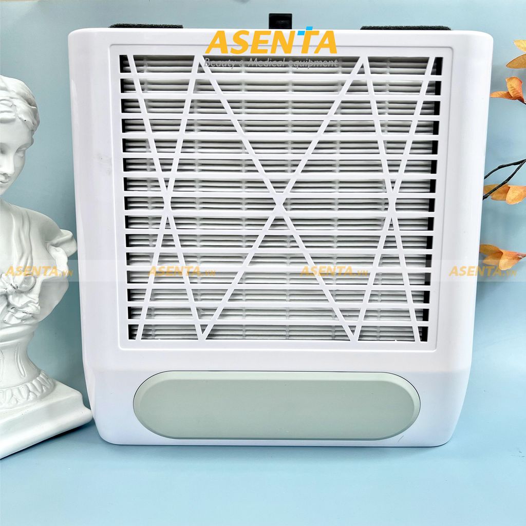 Máy hút bụi móng tay 80W (Trắng - Hồng)