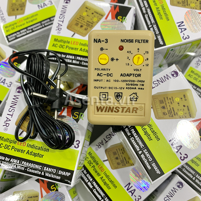 Sạc Adaptor Winstar đa năng dùng cho máy phun xăm