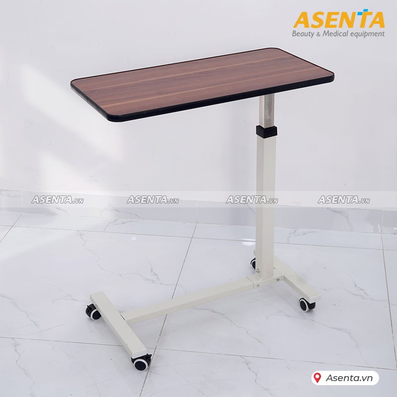 Bàn ăn mặt gỗ di động cho bệnh nhân HMDT-1020