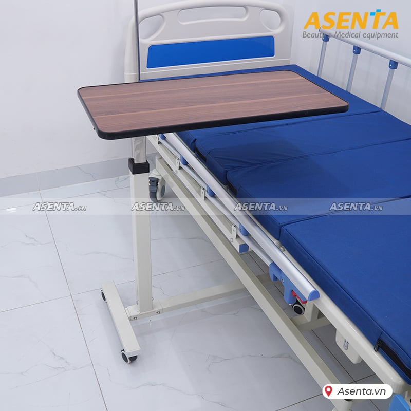 Bàn ăn mặt gỗ di động cho bệnh nhân HMDT-1020