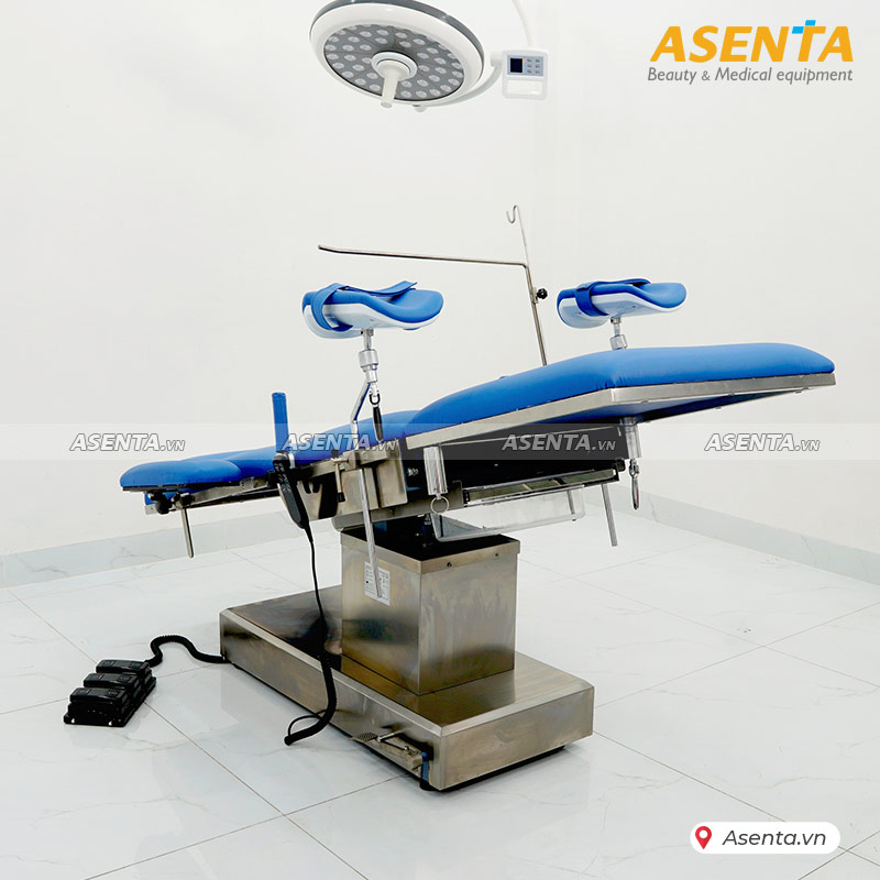 Bàn khám sản phụ khoa chỉnh điện cao cấp Hi-MEC SB-804 (có chân)