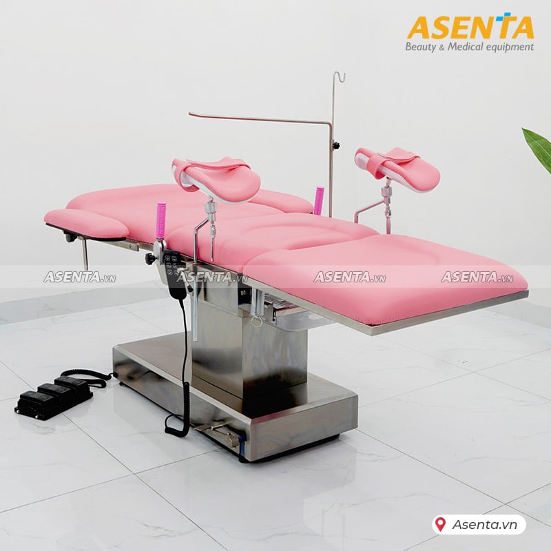 Bàn khám sản phụ khoa chỉnh điện cao cấp Hi-MEC SB-804 (có chân)