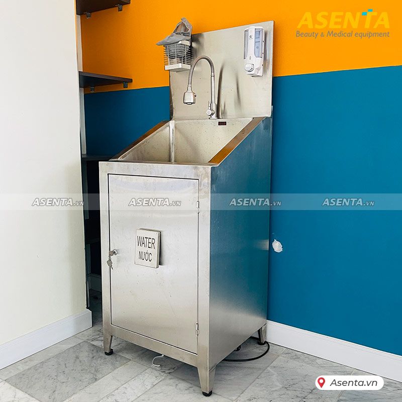 Bồn rửa tay tiệt trùng 1 vòi inox phòng phẫu thuật
