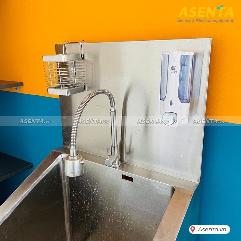 Bồn rửa tay tiệt trùng 1 vòi inox phòng phẫu thuật