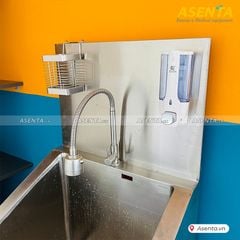 Bồn rửa tay tiệt trùng 1 vòi inox phòng phẫu thuật