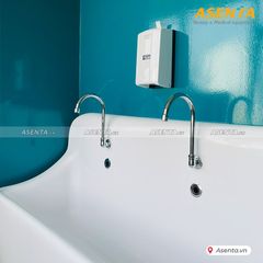Bồn rửa tay tiệt trùng composite 2 vòi dạng đứng