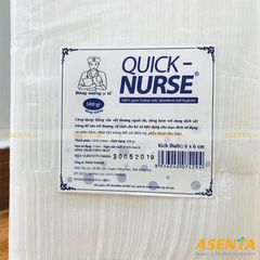 Bông cắt sẵn miếng 6x6cm Quick Nurse