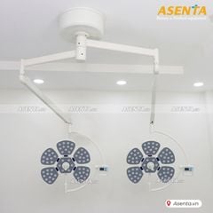 Đèn mổ 5 cánh hoa 2 nhánh treo trần HMSL-600/600/II-C