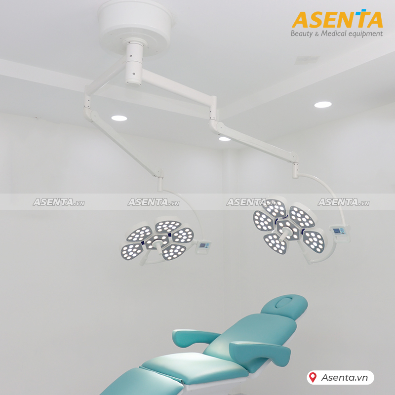 Đèn mổ 5 cánh hoa 2 nhánh treo trần HMSL-600/600/II-C