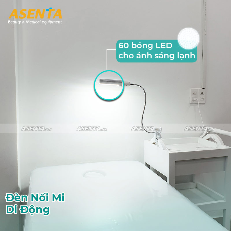 Đèn Led nối mi di động