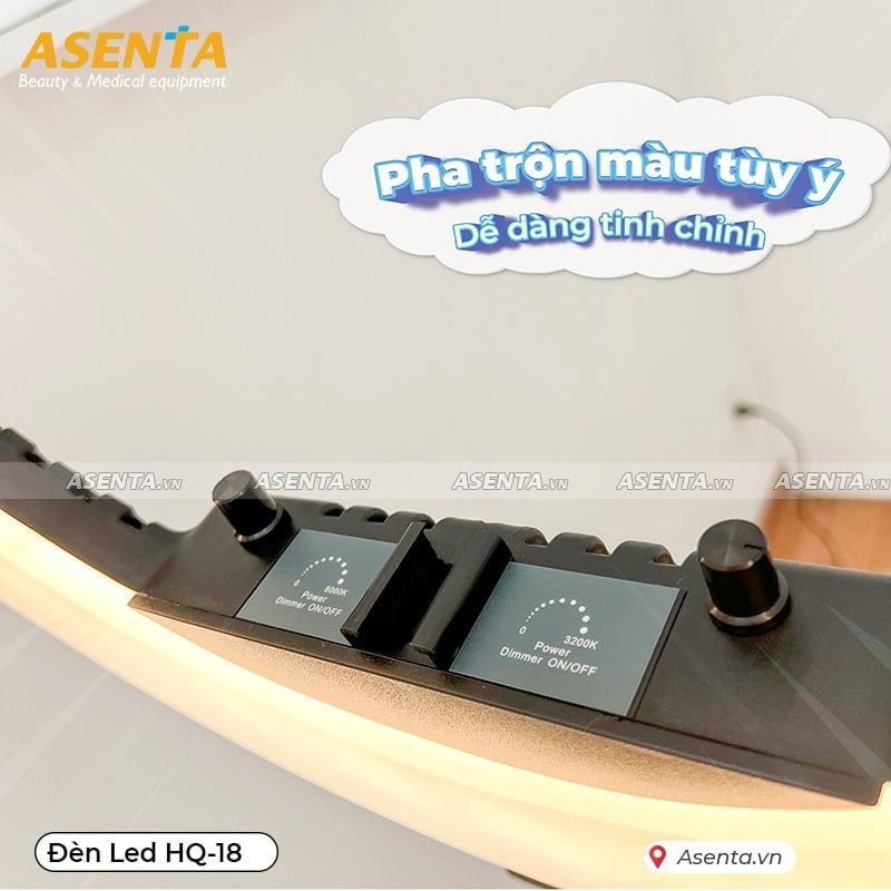 Đèn Led Livestream HQ-18 cho makeup spa