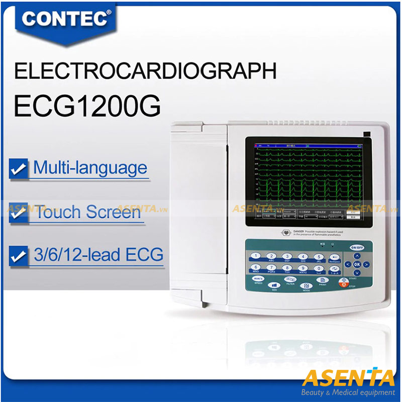 Máy đo điện tim 12 kênh Contec ECG1200G