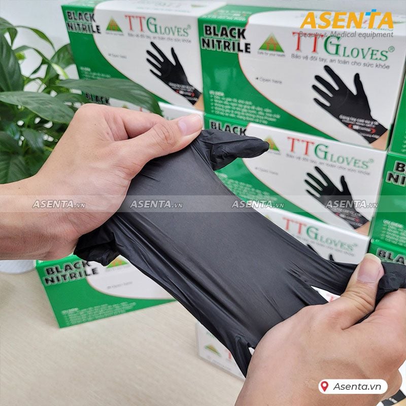 Găng tay y tế Nitrile TTGlove (Đen)