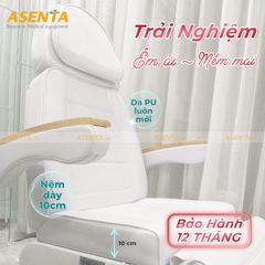 Ghế thẩm mỹ chỉnh điện tay gỗ 4 động cơ HMBB-8034